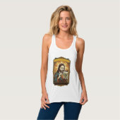Jesus unscharfe Treppe Captcha-Test Tech-Sicherhei Tank Top (Vorderseite Vollansicht)