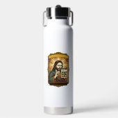 Jesus unscharfe Treppe Captcha-Test Tech-Sicherhei Trinkflasche (Vorderseite)