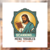 Jesus unscharfer QR-Code wird nicht scannen Menü T Fensteraufkleber (Blatt 2)