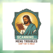 Jesus unscharfer QR-Code wird nicht scannen Menü T Fensteraufkleber (Blatt 3)