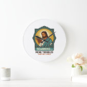 Jesus unscharfer QR-Code wird nicht scannen Menü T Große Wanduhr (Zuhause)