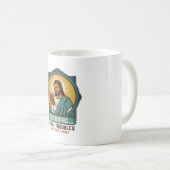 Jesus unscharfer QR-Code wird nicht scannen Menü T Kaffeetasse (VorderseiteRechts)