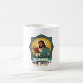 Jesus unscharfer QR-Code wird nicht scannen Menü T Kaffeetasse (Mittel)