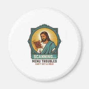 Jesus unscharfer QR-Code wird nicht scannen Menü T Magnet