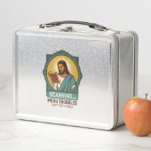 Jesus unscharfer QR-Code wird nicht scannen Menü T Metall Brotdose (Beispiel)