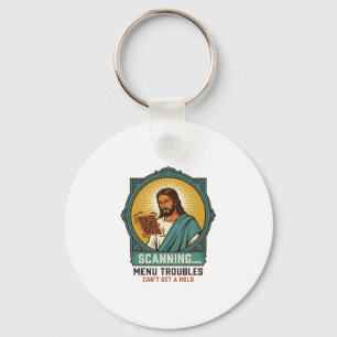 Jesus unscharfer QR-Code wird nicht scannen Menü T Schlüsselanhänger