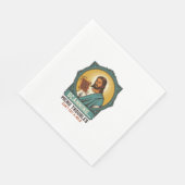 Jesus unscharfer QR-Code wird nicht scannen Menü T Serviette (Ecke)