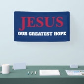 Jesus unser Bester Hoffnungsträger 2024 Banner (Messe)
