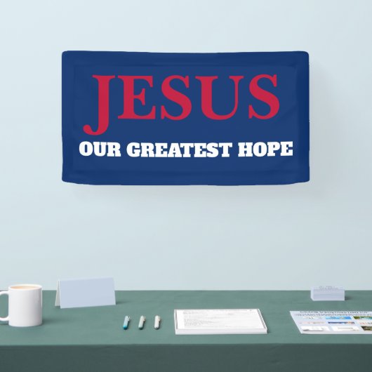 Jesus unser Bester Hoffnungsträger 2024 Banner (Messe)