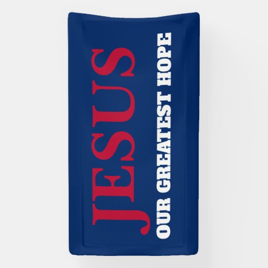 Jesus unser Bester Hoffnungsträger 2024 Banner (Vertikal)