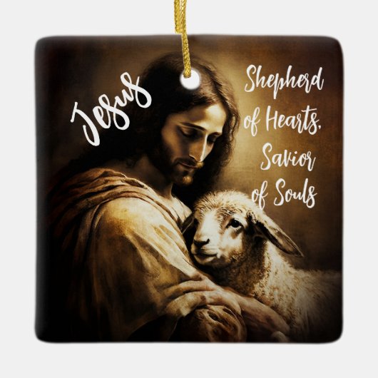 Jesus, unser Erretter Keramikornament (Vorderseite)