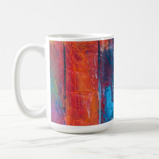 Jesus unsere Hohepriester Abstrakte Kunst Kaffeetasse (Links)