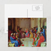 Jesus unter den Ärzten, 1862 Postkarte (Vorne/Hinten)