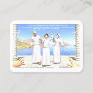 Jesus unter den Gesetzeslehrern (zwei Episoden)  Telefonnummerkarte