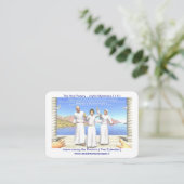 Jesus unter den Heiligen Ärzten Platzkarte (Stehend Vorderseite)