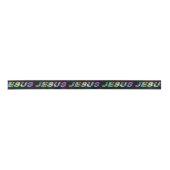 Jesus unterzeichnen herein multi Farben Satinband (Vorderseite)
