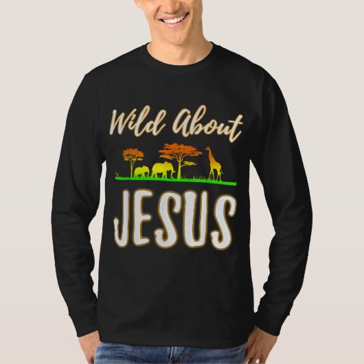 Jesus VBS Männer Frauen Kinder Wild über Jesus Chr T-Shirt (Vorderseite)