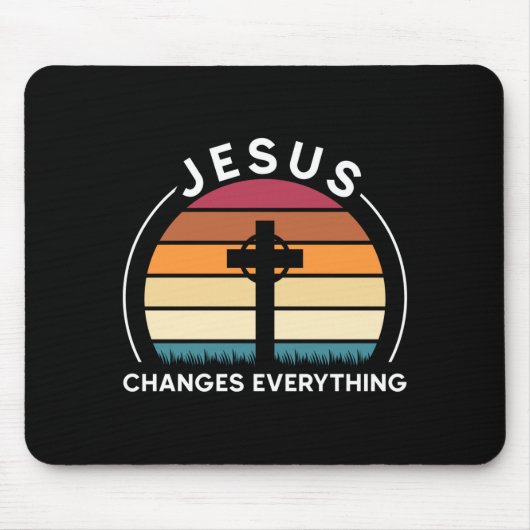 Jesus verändert alles Jesus-Auftritt  Mousepad (Vorne)