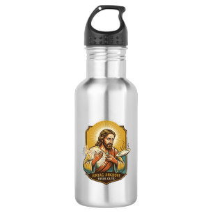 Jesus verbrannte Finger beim Herausnehmen eines Te Edelstahlflasche