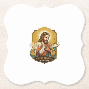 Jesus verbrannte Finger beim Herausnehmen eines Te Untersetzer