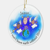 Jesus Vergewaltigung Keramik Ornament (Links)