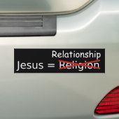 Jesus = Verhältnis Autoaufkleber (Auf Auto)