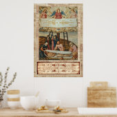 Jesus verkleidet Turin und Abstieg vom Kreuz Poster (Küche)