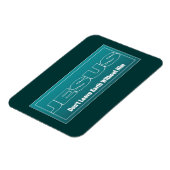 JESUS Verlasse die Erde nicht ohne ihn Magnet (Linke Seite)