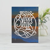 JESUS versage nie Einladung (Stehend Vorderseite)