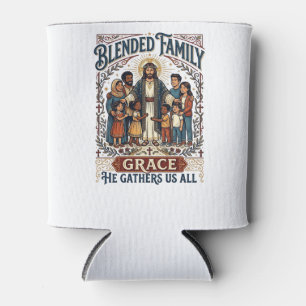 Jesus-Verschmelzungsfamilie-Stieffamilie-Shirt Chr Dosenkühler