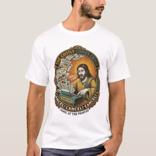 Jesus versehentlich 100 Farbkopien Druckerfehler T-Shirt
