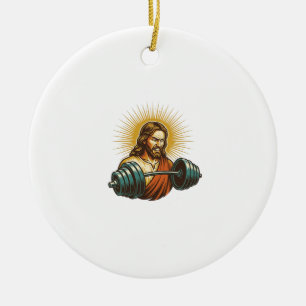 Jesus versehentlich zu viel Gewicht hinzufügen Fit Keramik Ornament