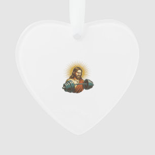 Jesus versehentlich zu viel Gewicht hinzufügen Fit Ornament