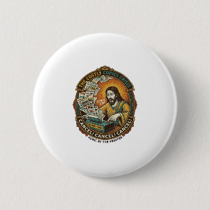 Jesus versehentlicher 100 Farbdrucke Druckerfehler Button