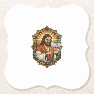 Jesus versehentlicher Videoanruf wählt Social Medi Untersetzer