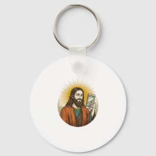 Jesus versehentliches Video anstelle von Foto Kame Schlüsselanhänger