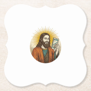 Jesus versehentliches Video anstelle von Foto Kame Untersetzer