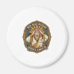 Jesus versehentliches Video über zerzaustes Haar a Magnet