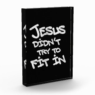 Jesus versuchte nicht, sich anzupassen Lustige Gra Fotoblock
