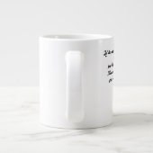 Jesus vertrau  Jumbo-Tasse (Rückseite)
