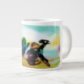 Jesus vertrau  Jumbo-Tasse (Vorderseite Rechts)