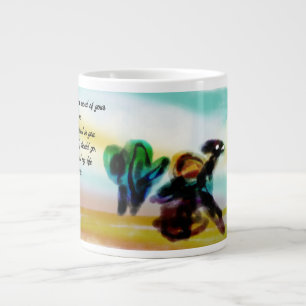 Jesus vertrau Jumbo-Tasse