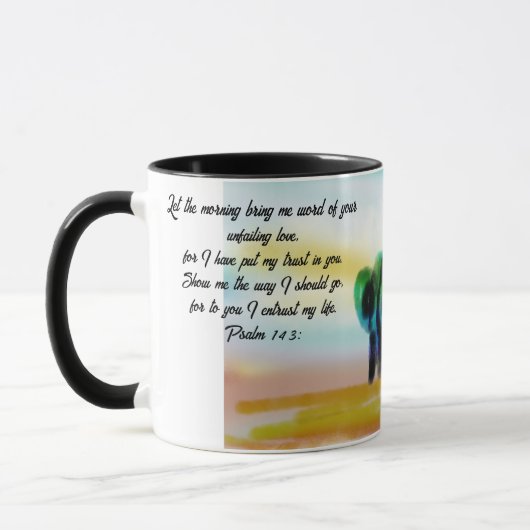 Jesus vertrau tasse (Links)