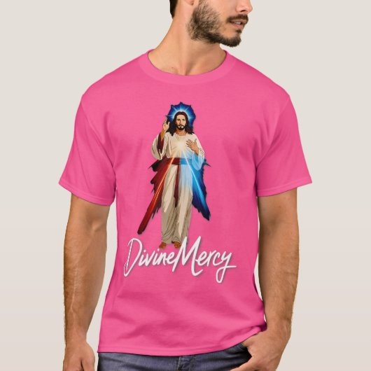 Jesus vertraue ich dir göttliche Barmherzigkeit ka T-Shirt (Vorderseite)