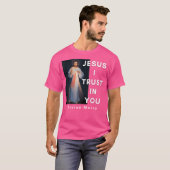 Jesus vertraue ich dir göttliche Barmherzigkeit ka T-Shirt (Vorne ganz)