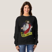 Jesus vertraue ich dir katholischen Menschen Sweatshirt (Vorne ganz)