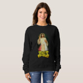 Jesus vertraue ich dir katholischen Menschen Sweatshirt (Vorne ganz)