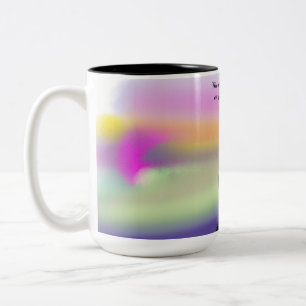 Jesus vertrauen zweifarbige tasse