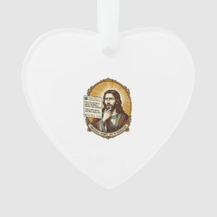 Jesus verwirrt Auto-Übersetzung Post fehlgeschlage Ornament