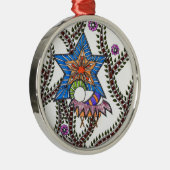 Jesus-Verzierung Silbernes Ornament (Rechts)